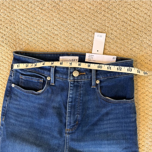 NWT Loft The Skinny High Rise Curvy Jeans - Picture 5 of 7